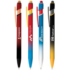Superhero Ellipse Softy Pen with Stylus and Laser Engraved Imprint - FREE Rush Production