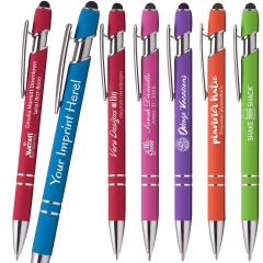 Epic Soft Touch® Custom Metal Pens with Stylus - Special Offer