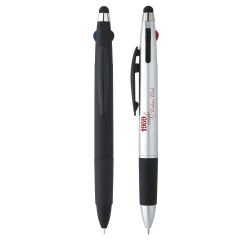 Customized 3-Color Multifunction Stylus Pens