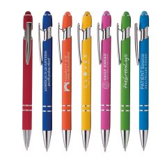 Ellipse Softy Brights Pen with Stylus with Laser Engraved Imprint - FREE Rush Production