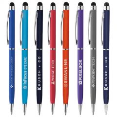 Minnelli Softy Pen with Stylus and Laser Engraved Imprint - FREE Rush Production