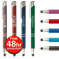 Tres-Chic Touch Pen with Laser Engraved Imprint - FREE 48 Hour Rush Production