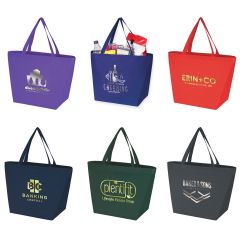 Julian - Non-Woven Shopping Tote Bag - Metallic Imprint