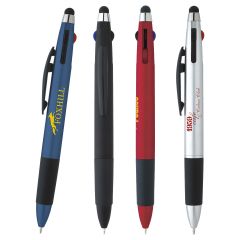 Customized 3-Color Multifunction Stylus Pens
