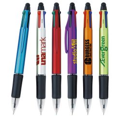 Orbitor 4 Color Assorted Ink Metallic Stylus Pens