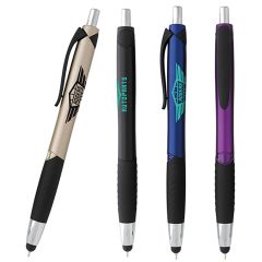 Sleek Grip Stylus Metallic Colored Pens