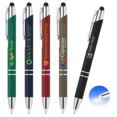 Tres-Chic LED Tip Softy Pen with Stylus Pen - ColorJet