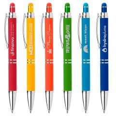 Phoenix Softy Brights Pen with Stylus with Laser Engraved Imprint - FREE Rush Production
