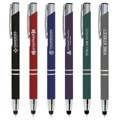Tres-Chic Softy Stylus Pen with Laser Engraved Imprint - FREE Rush Production